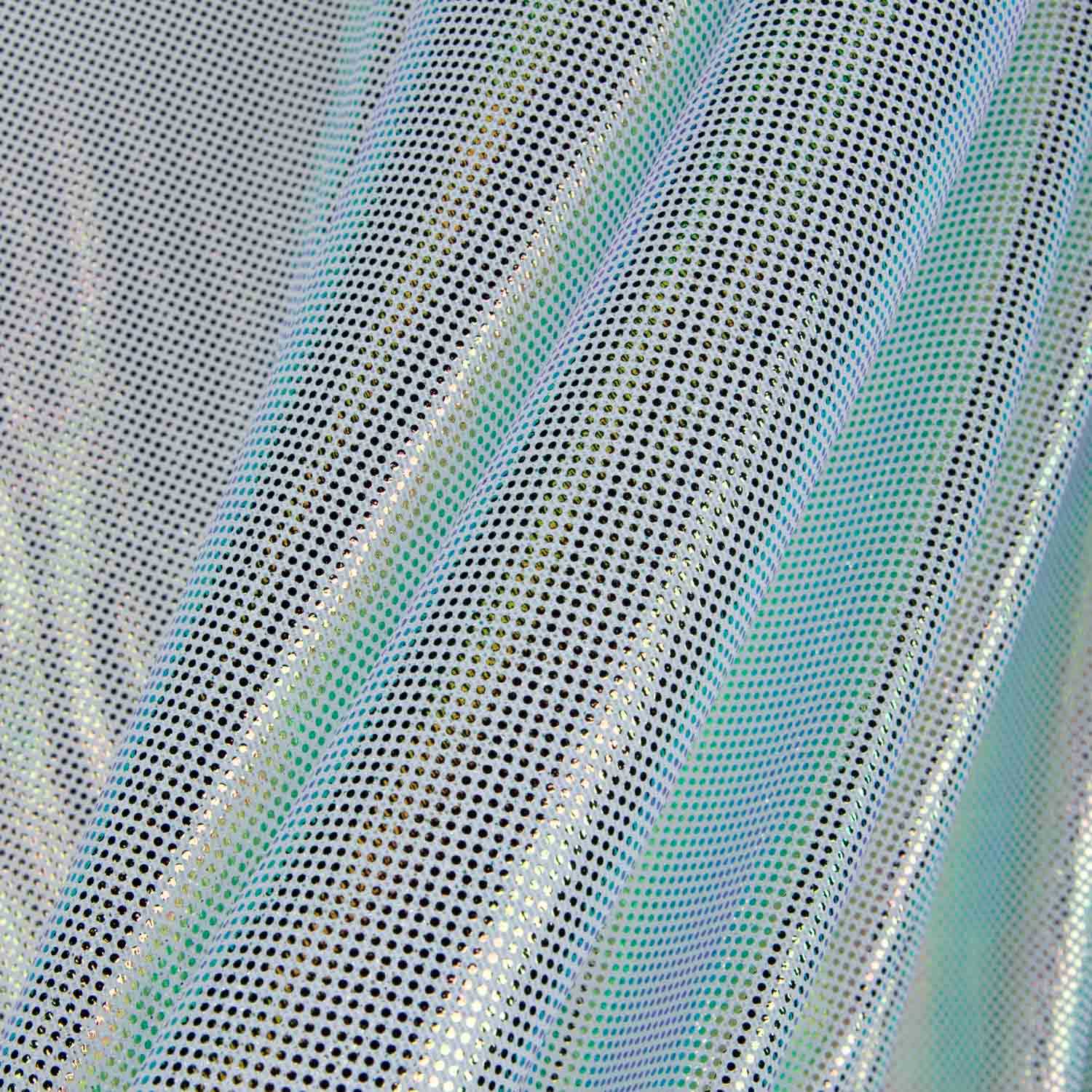 Holografie Elastischer Tüll Weiß - Ribes y Casals