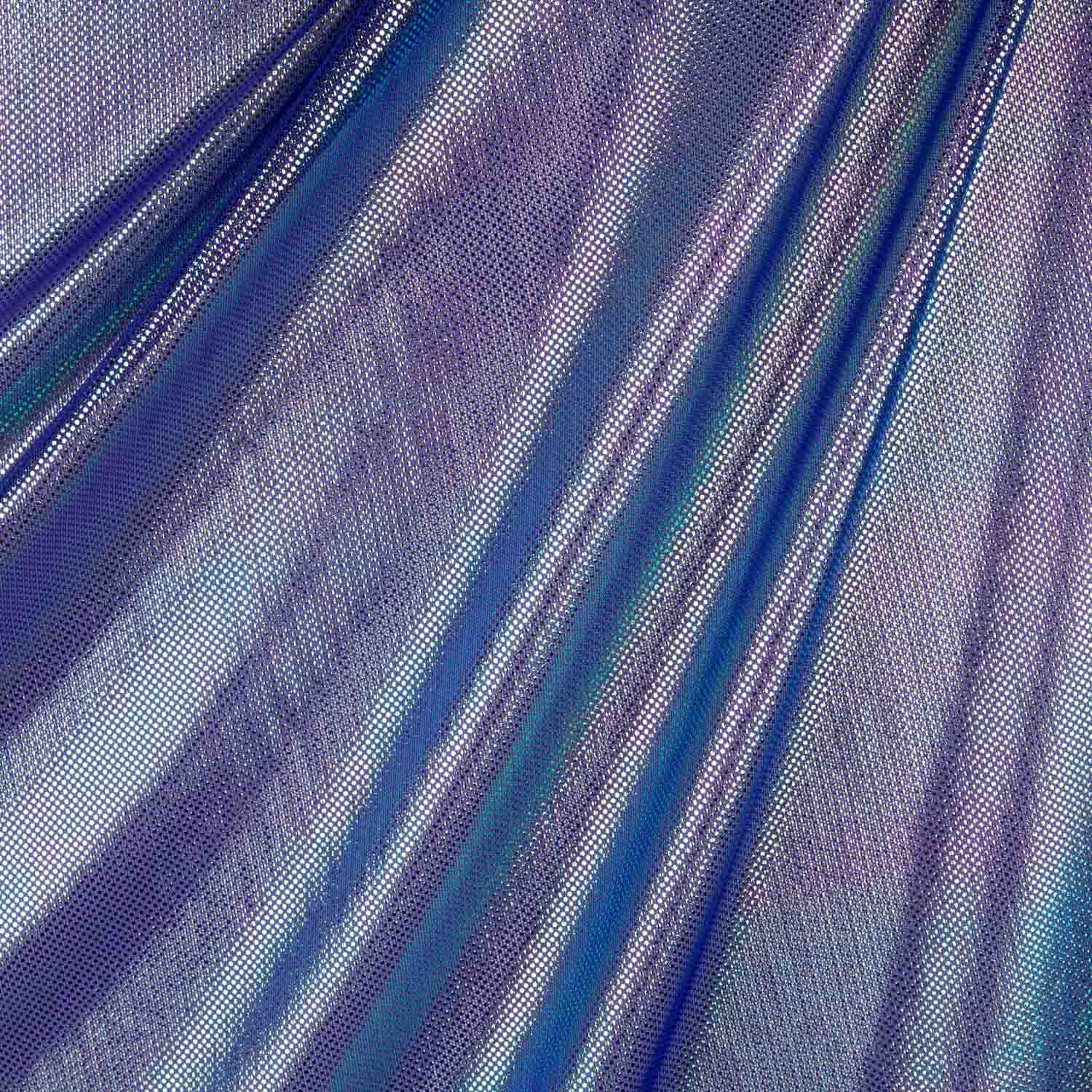 Fliederfarbener holografischer elastischer Tüll - Ribes y Casals