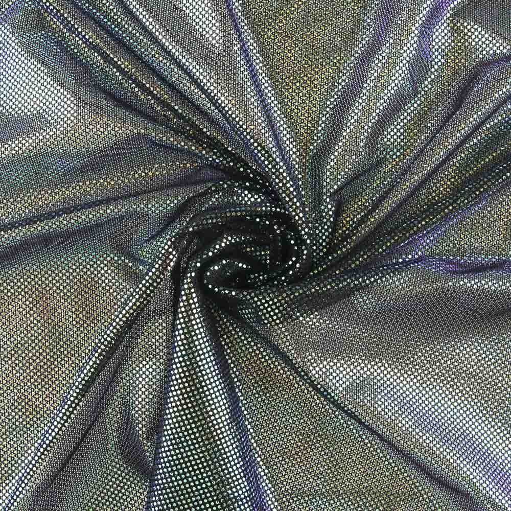 Holografie Elastischer Tüll Schwarz - Ribes y Casals