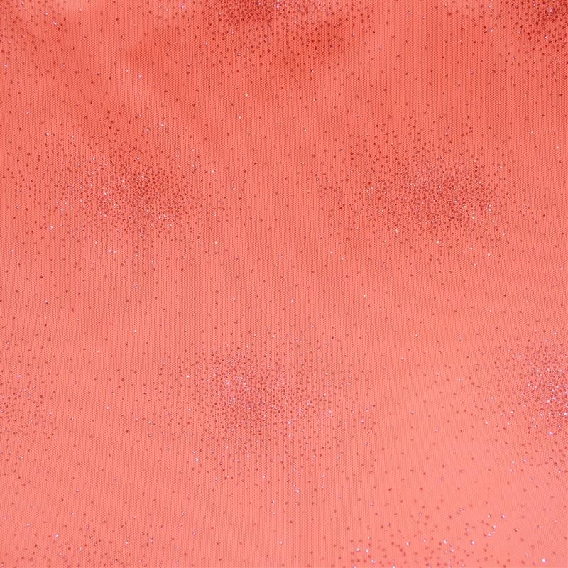 Koralle Glitter Elastischer Tüll - Ribes y Casals