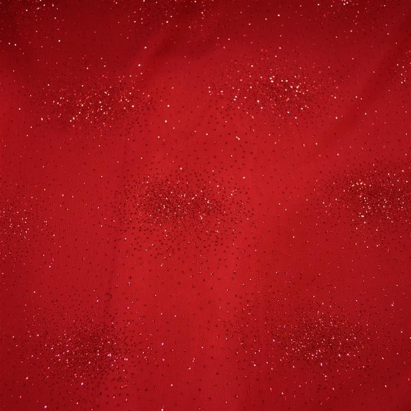 Roter Glitzer-Elastik-Tüll - Ribes y Casals
