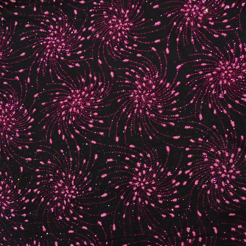 Tüll Fantasy Glitzer Schwarz Glitzer Rosa - Ribes y Casals
