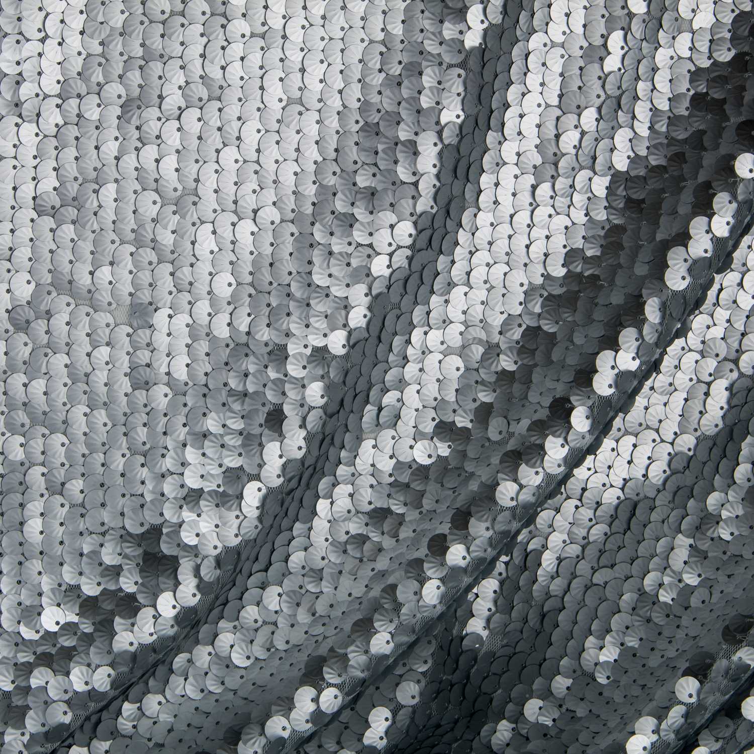 Tüll Pailletten Muschel Silber - Ribes y Casals