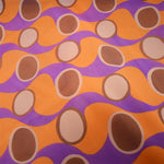 Tüll Lycra Kreise und Wellen Orange - Ribes y Casals