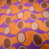 Tüll Lycra Kreise und Wellen Orange - Ribes y Casals