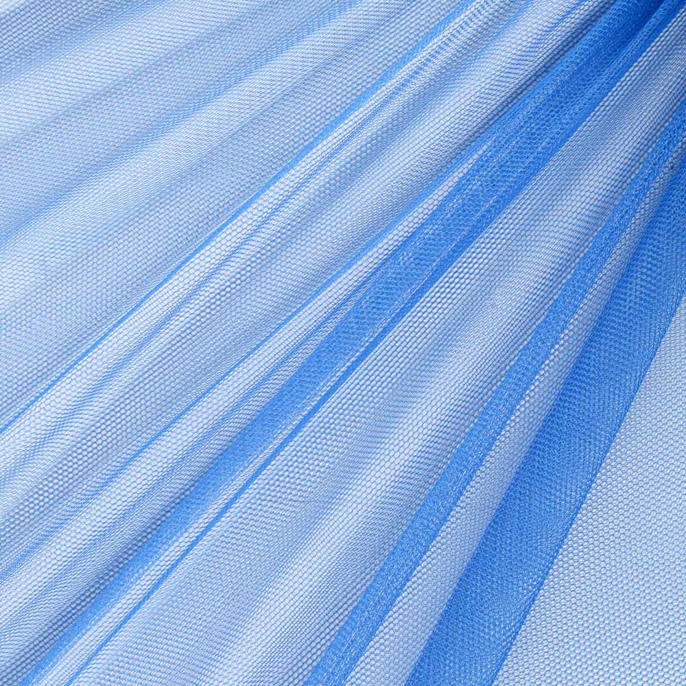 Blauer morbider Tüll, 3 Meter breit - Ribes y Casals