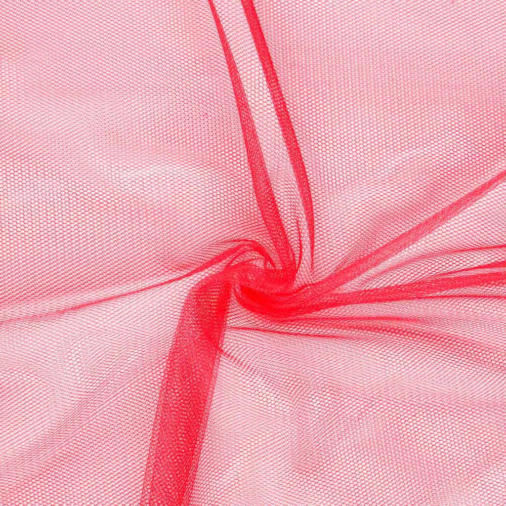Roter morbider Tüll, 3 Meter breit - Ribes y Casals