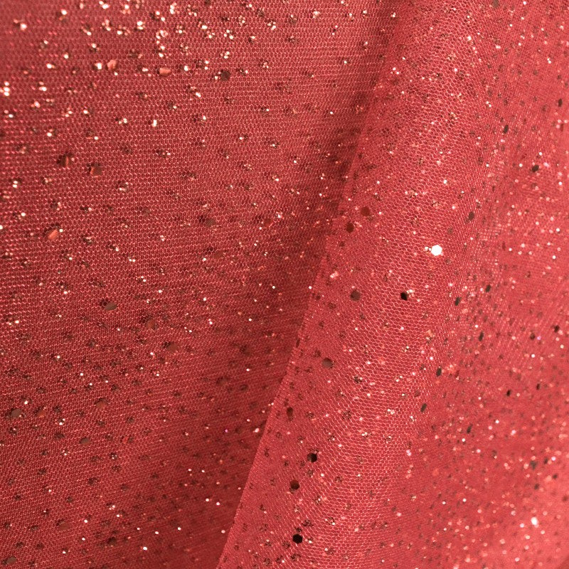 Rot glitzernder gesprenkelter Tüll - Ribes y Casals