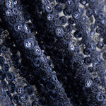 Blaue Pailletten-Stickerei Blume - Ribes y Casals