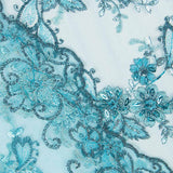 Aqua Stickerei Tüll - Ribes y Casals