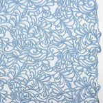 Bestickter Tüll Geo Blue Denim - Ribes y Casals
