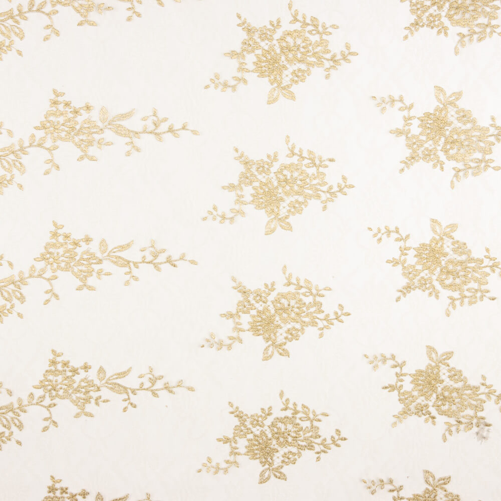 Tüll-Stickerei Lurex Gold - Ribes y Casals