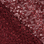 Granatfarbene Pailletten-Stickerei Blume - Ribes y Casals