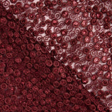 Granatfarbene Pailletten-Stickerei Blume - Ribes y Casals