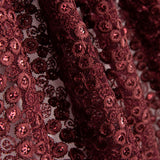 Granatfarbene Pailletten-Stickerei Blume - Ribes y Casals
