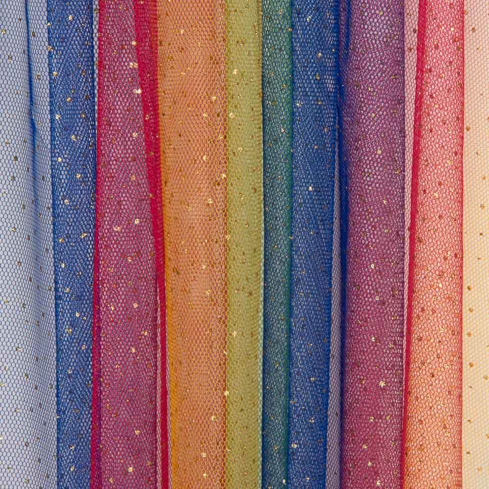 Regenbogen Glitter Illusion Tüll - Ribes y Casals