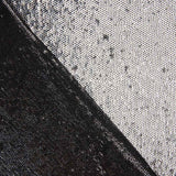 Glänzender Tüll Pailletten Silber Schwarz - Ribes y Casals