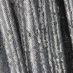 Glänzender Tüll Pailletten Silber Schwarz - Ribes y Casals