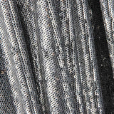 Glänzender Tüll Pailletten Silber Schwarz - Ribes y Casals