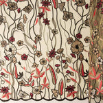 Tüll Pailletten Blume Beige - Ribes y Casals
