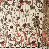 Tüll Pailletten Blume Beige - Ribes y Casals