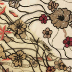 Tüll Pailletten Blume Beige - Ribes y Casals
