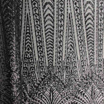 Tüll Pailletten Lycra Cher Schwarz - Ribes y Casals