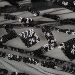 Tüll Pailletten Lycra Cher Schwarz - Ribes y Casals