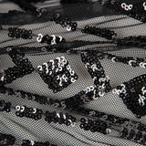 Tüll Pailletten Lycra Cher Schwarz - Ribes y Casals