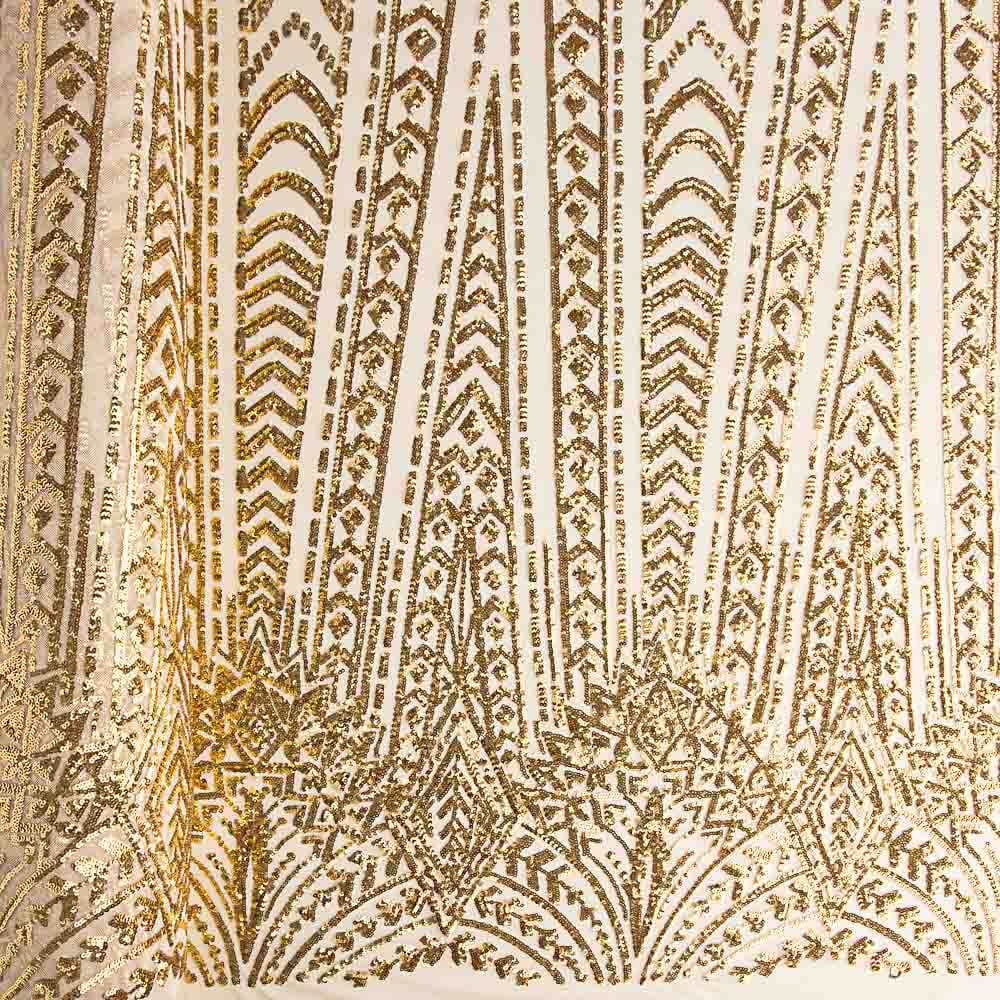 Tüll Pailletten Lycra Cher Gold - Ribes y Casals