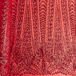 Tüll Pailletten Lycra Cher Rot - Ribes y Casals