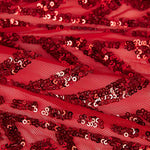 Tüll Pailletten Lycra Cher Rot - Ribes y Casals