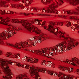 Tüll Pailletten Lycra Cher Rot - Ribes y Casals