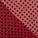 Rot beflockter Lycra-Tüll - Ribes y Casals