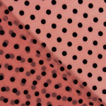 Rosa beflockter Lycra-Tüll - Ribes y Casals