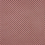 Beflockter Lycra-Tüll Rhabarber-Rosa - Ribes y Casals