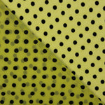 Limonengrüner beflockter Lycra-Tüll - Ribes y Casals