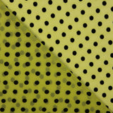 Limonengrüner beflockter Lycra-Tüll - Ribes y Casals