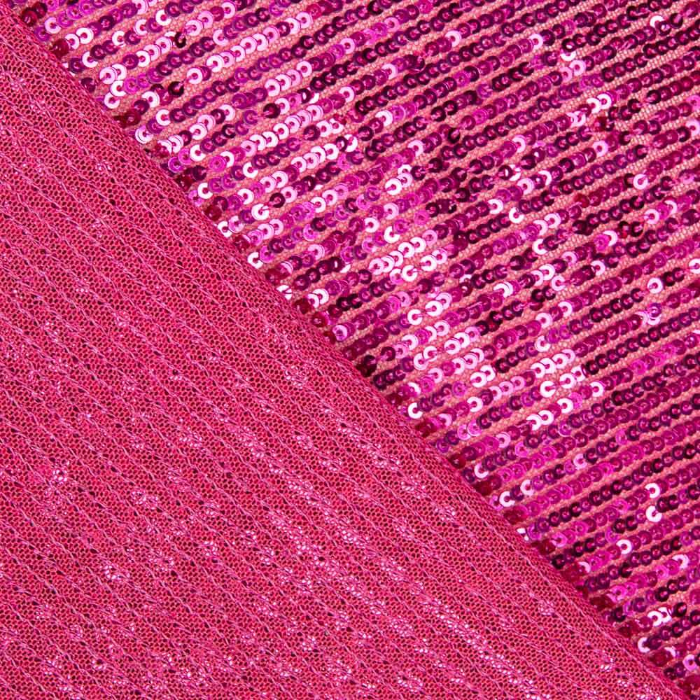 Tüll Lycra Pailletten Rosa Barbie - Ribes y Casals