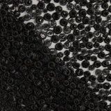 Schwarze Paillettenstickerei Blume - Ribes y Casals