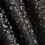 Schwarze Paillettenstickerei Blume - Ribes y Casals