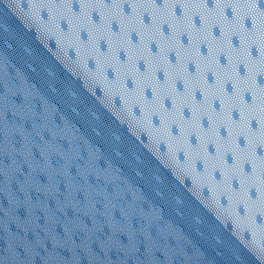 Tüll Plumeti Blau Denim - Ribes y Casals