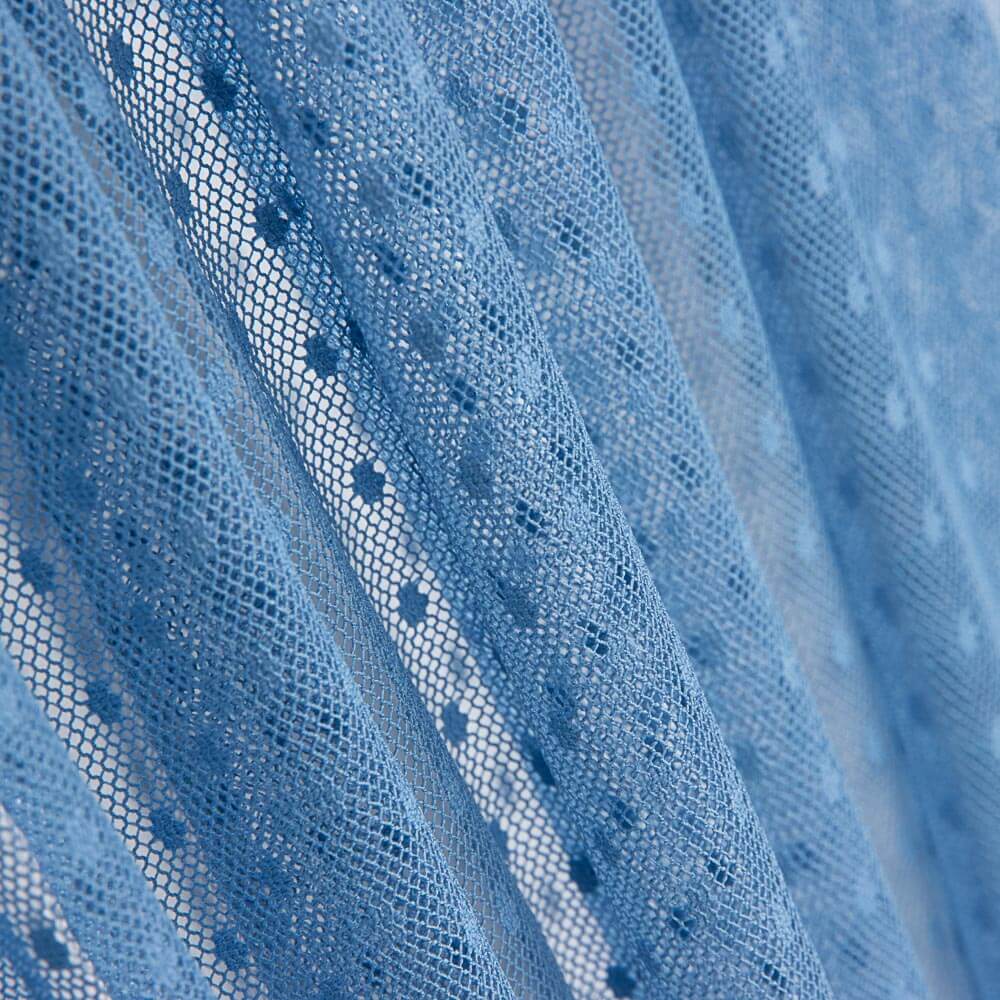 Tüll Plumeti Blau Denim - Ribes y Casals