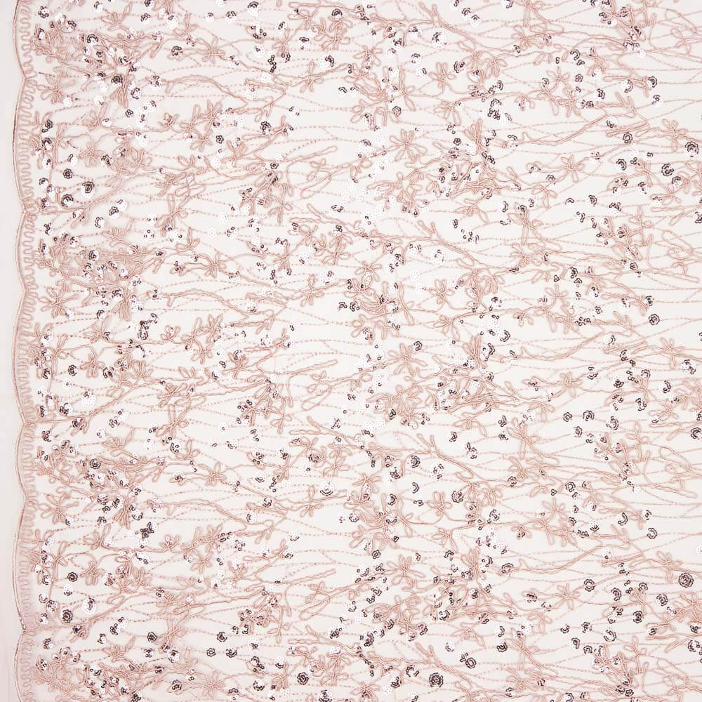 Tüll Rebrodé Rose Palo Lentejuela - Ribes y Casals