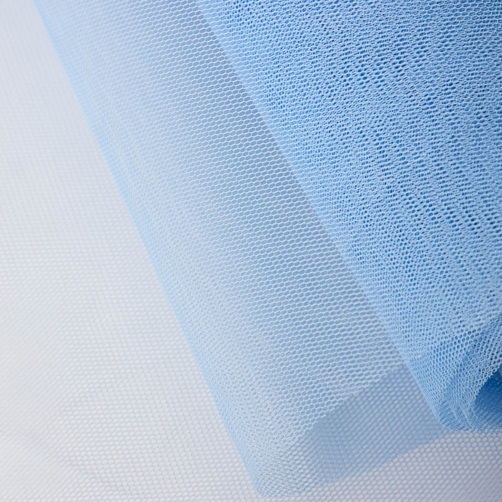Blauer Stretch-Tüll - Ribes y Casals