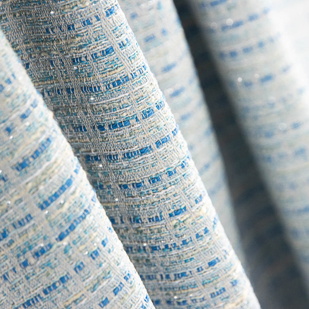 Tweed Lurex Hellblau - Ribes y Casals