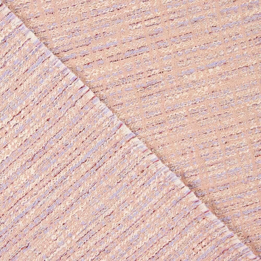 Tweed Lurex Hellrosa - Ribes y Casals