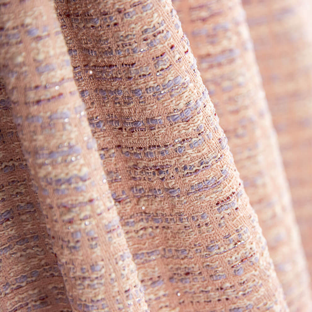 Tweed Lurex Hellrosa - Ribes y Casals