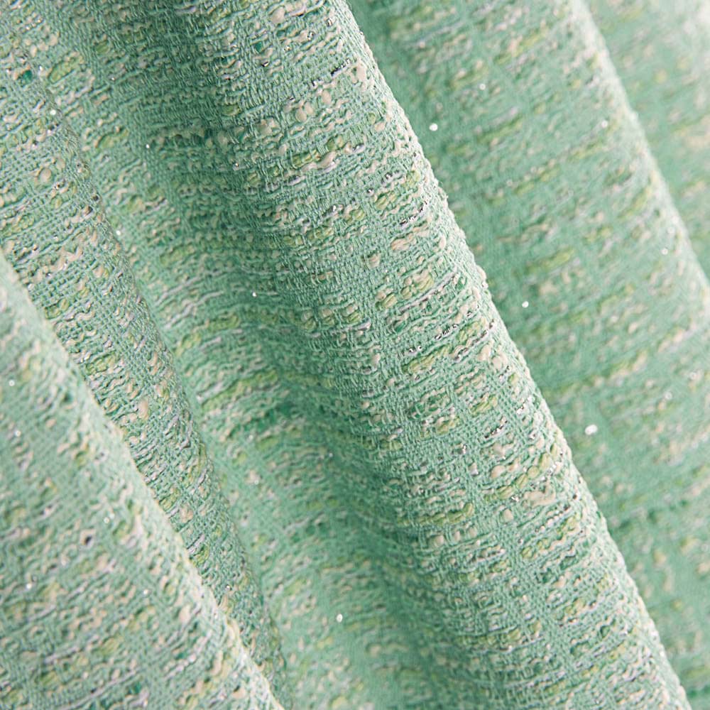 Tweed Lurex Aqua Grün - Ribes y Casals