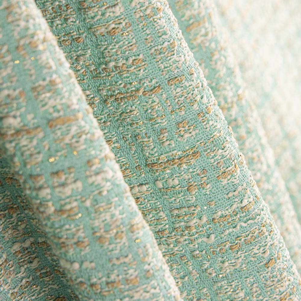 Lurex Tweed Light Aqua Grün - Ribes y Casals